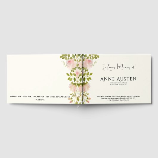 Funeral Guest Book ゲストブック (全面)