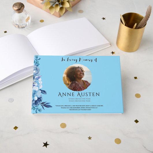 Funeral Guest Book ゲストブック (正面見開き)