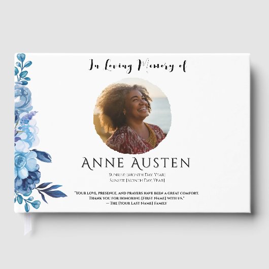 Funeral Guest Book ゲストブック (正面)