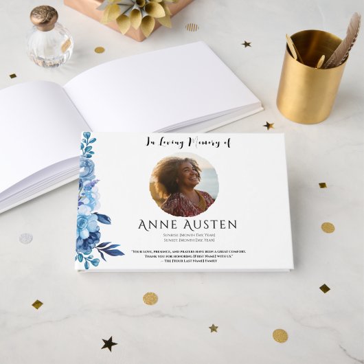 Funeral Guest Book ゲストブック (正面見開き)