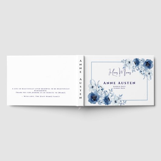 Funeral Guest Book ゲストブック (全面)