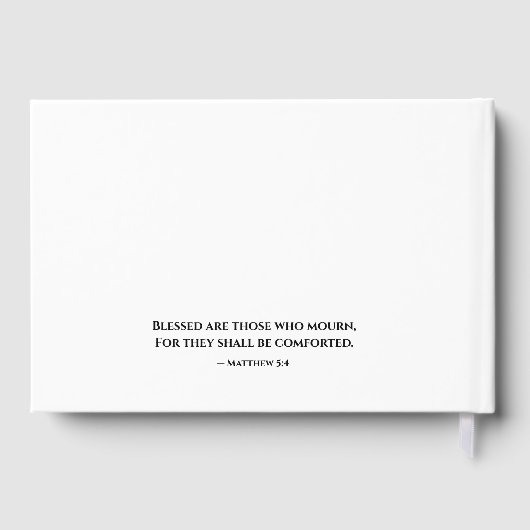 Funeral Guest Book - Editable  ゲストブック (裏面)