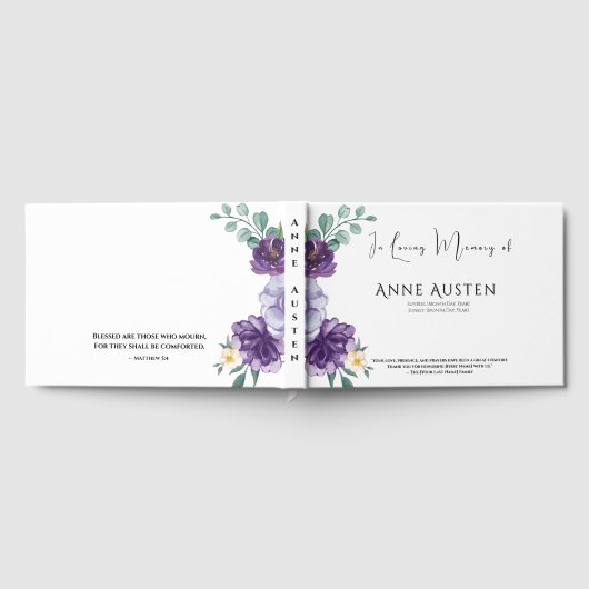 Funeral Guest Book - Editable ゲストブック (全面)