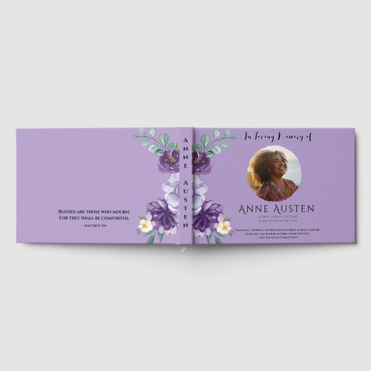 Funeral Guest Book - Editable ゲストブック (全面)