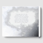 Funeral Guestbook Silver Clouds Foil Guestbook ゲストブック (裏面)