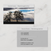 funeral home/Beerdigungsinstitut Kontur Baum Kreuz 名刺 (正面/裏面)