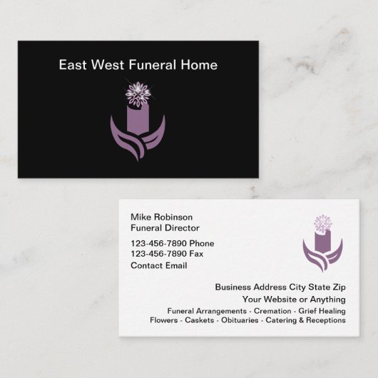 Funeral Home Cremation Services New 名刺 (正面/裏面)