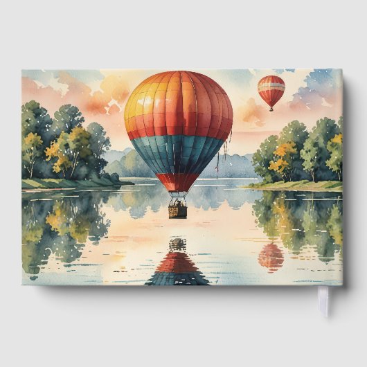 Funeral Hot Air Balloons with Water Reflection  ゲストブック (裏面)