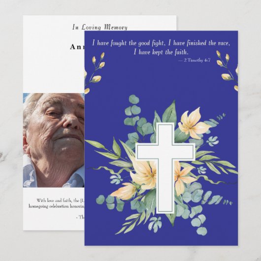 Funeral Invitation  セーブザデート (正面/裏面)