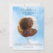 Funeral Invitation  セーブザデート (裏面)