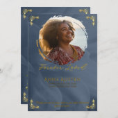 Funeral Invitation Card セーブザデート (正面/裏面)