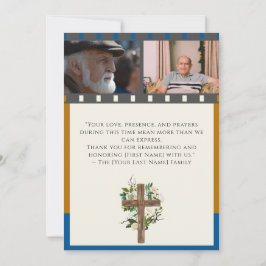 Funeral Invitation Card – Celebration of Life セーブザデート