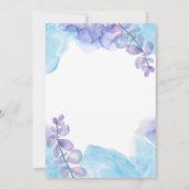 Funeral Invitation Template – Blue & Purple 招待状 (裏面)