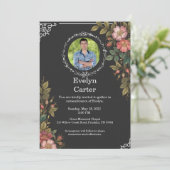 Funeral Invitation Template Elegant Memorial 招待状 (スタンド正面)