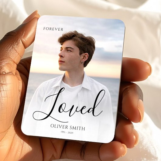 Funeral Keepsake, Memorial Gift Son, Photo Custom マグネット