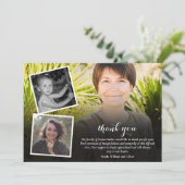 Funeral Memorial 4 Photo Collage Script サンキューカード (スタンド正面)