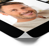 Funeral Memorial 92 Photo Collage Celebrating Life ポスター (角)