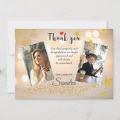 Funeral Memorial Before & After Photo サンキューカード (正面)