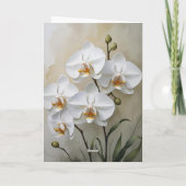 Funeral Memorial Elegant Floral In Loving Memory  サンキューカード (裏面)