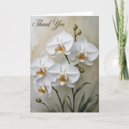 Funeral Memorial Elegant Floral In Loving Memory  サンキューカード