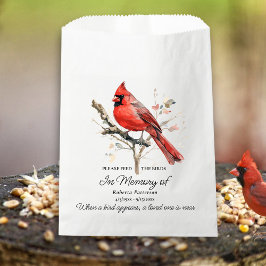 Funeral Memorial Favor Cardinal Bird Seed  フェイバーバッグ