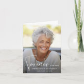 Funeral Memorial Folded Photo サンキューカード (正面)