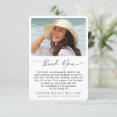 Funeral Memorial Forever In Our Hearts Photo サンキューカード (スタンド正面)