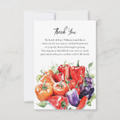 Funeral Memorial Pepper Thank You Note Card サンキューカード (正面)