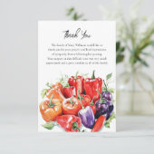 Funeral Memorial Pepper Thank You Note Card サンキューカード (スタンド正面)