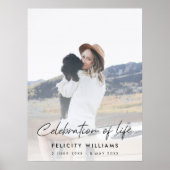 Funeral Memorial Photo | Celebration of Life ポスター (正面)