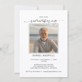 Funeral Memorial Photo In Loving Memory 招待状 (裏面)