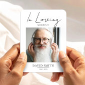 Funeral Memory Photo for Grandpa Sympathy Keepsake マグネット