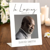 Funeral Memory Photo Minimalist Classic 台座サイン