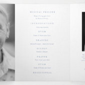 Funeral Obituary Order of Service hummingbird 三つ折りプログラム (内部中)