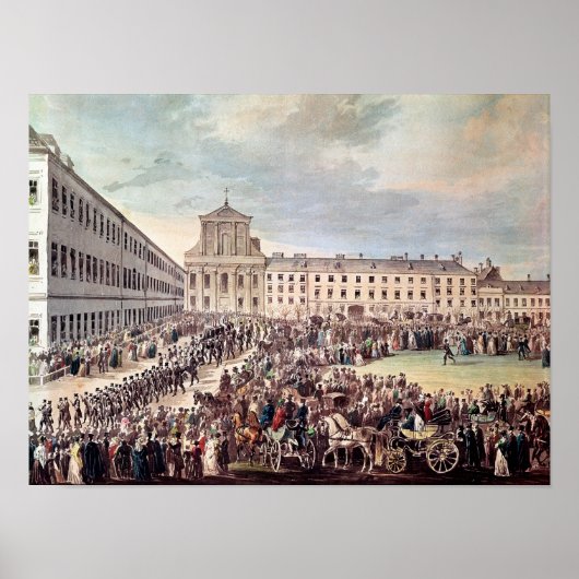 Funeral of Ludwig van Beethoven  in Vienna ポスター (正面)