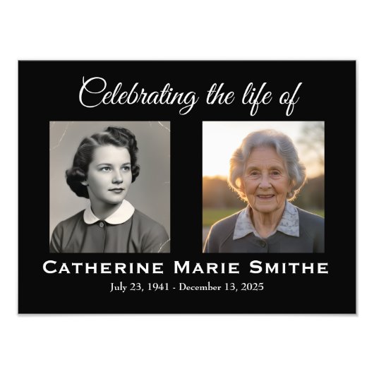 Funeral or Memorial Double Image フォトプリント (正面)