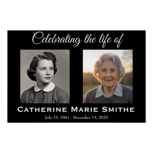 Funeral or Memorial Double Image ポスター (正面)