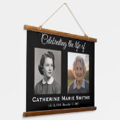 Funeral or Memorial Double Image 吊り下げ型タペストリー (傾斜あり)