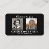 Funeral or Memorial Double Image 名刺 (正面)