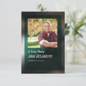 Funeral Order of Service Card Template 招待状 (スタンド正面)