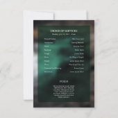 Funeral Order of Service Card Template 招待状 (裏面)