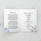 Funeral Order of Service | Floral Memorial Program カード (内部)