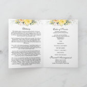 Funeral Order of Service Greenery Memorial Program プログラム (内部)