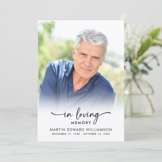 Funeral Order of Service In Loving Memory プログラム (スタンド正面)