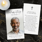 Funeral Photo Poem Prayer Card