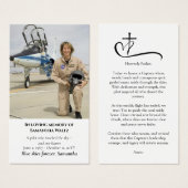 Funeral Photo Prayer for Pilot Modern Aviation (正面&裏面)