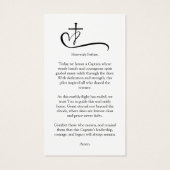 Funeral Photo Prayer for Pilot Modern Aviation (裏面)