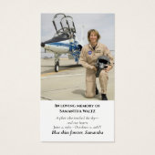 Funeral Photo Prayer for Pilot Modern Aviation (正面)