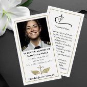 Funeral Photo Prayer for Pilot Modern Aviation