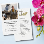 Funeral Photo Prayer for Pilot Modern Aviation